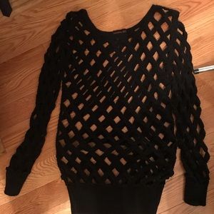 Material Girl netted sweater